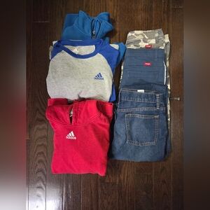 Boys Size Large Lot Adidas Wrangler....